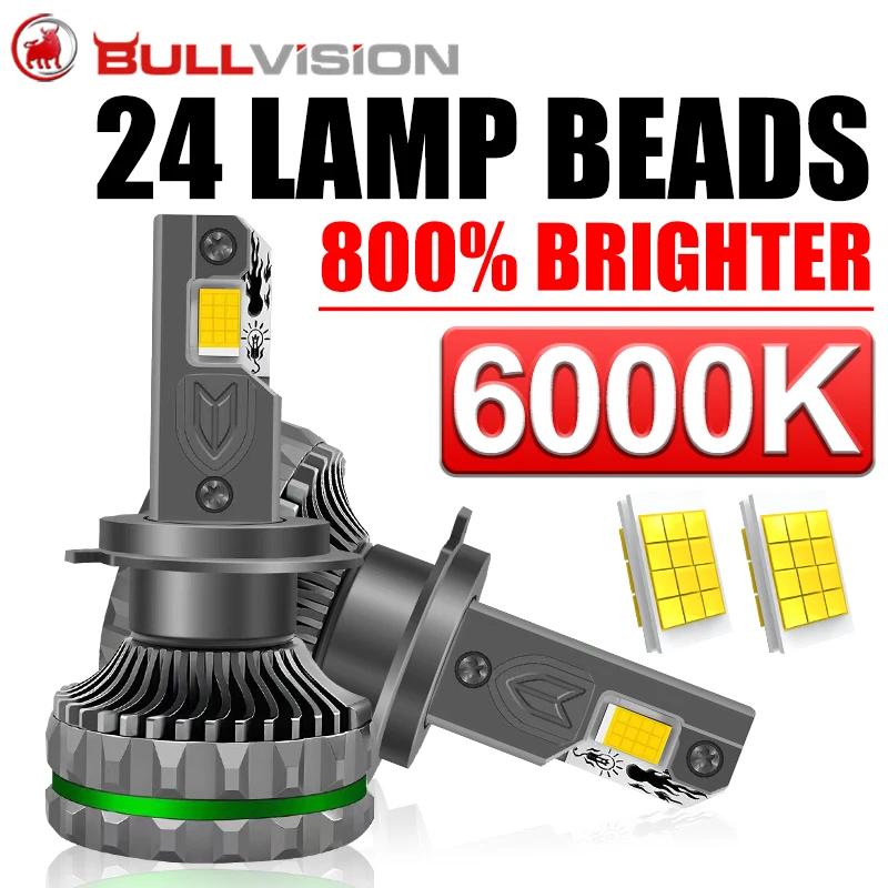Bullvision LED Canbus ڵ Ʈ , H4, H7, H1, H8, H11, 9005, HB3, 9006, HB4, 9012, HIR2, H9, ڵ LED , CSP Ȱ, 2